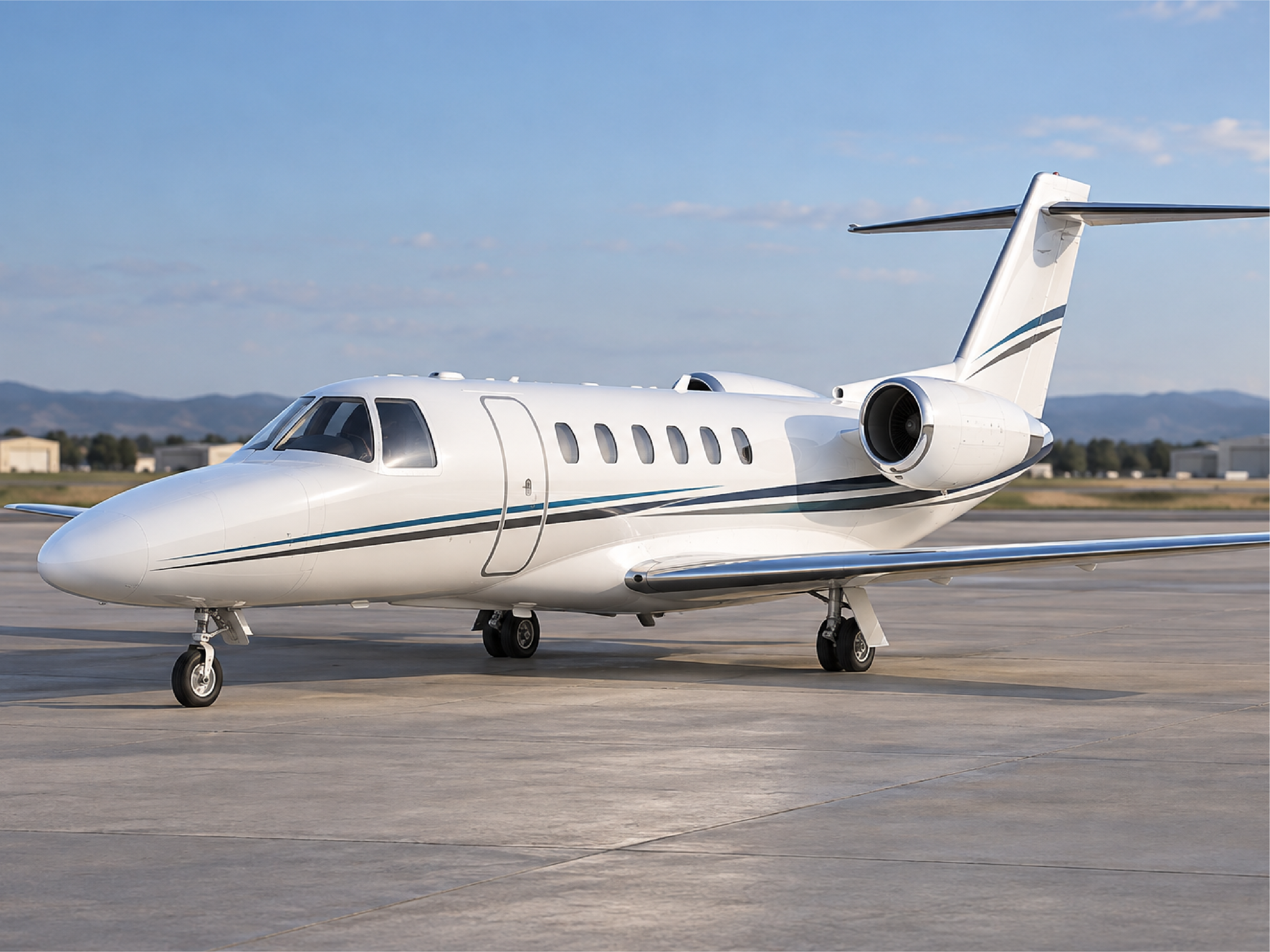 Citation V de Digital Air en pista